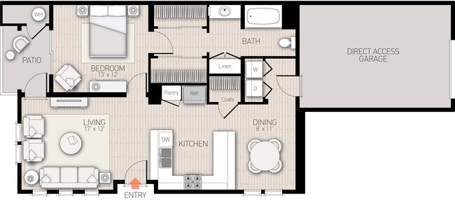 Unit A102 S108 floor plan